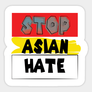 stop asian hate Sticker